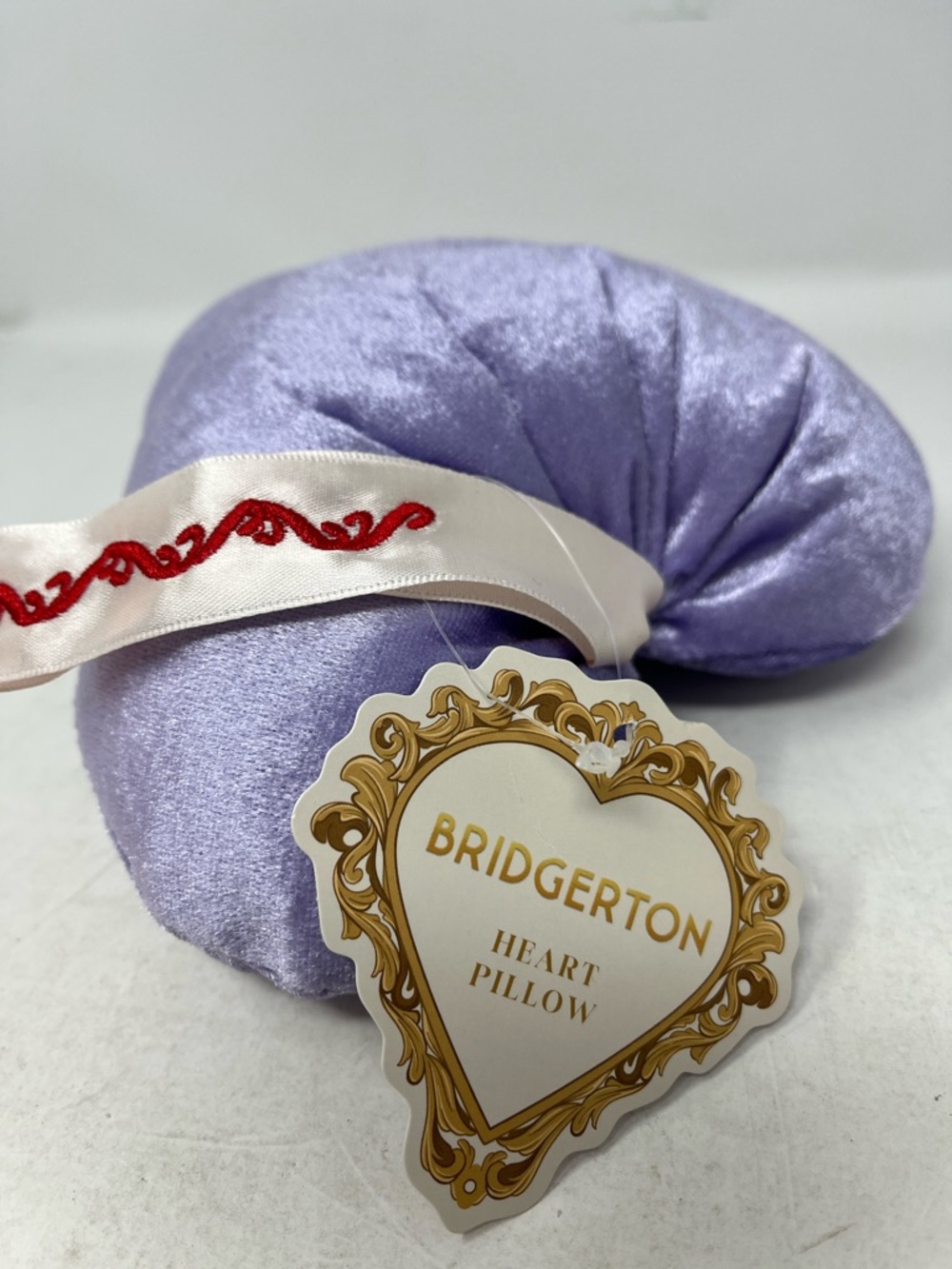 BRIDGERTON Netflix BUNDLE 4 Satin Headband 2 Socks Heart Pillow Zip Pouch NWT - Picture 16 of 16